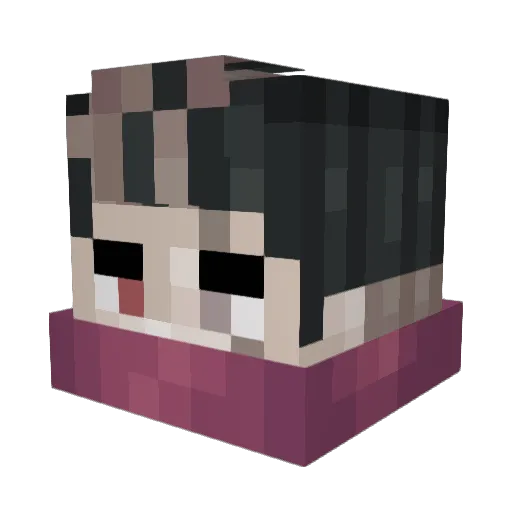 mrsoh Minecraft avatar head, 3D render
