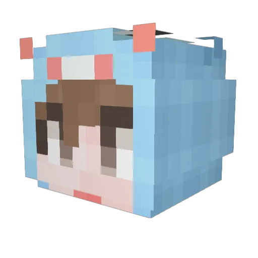 mrson1880 Minecraft avatar head, 3D render