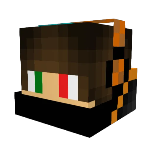 mrsoro3 Minecraft avatar head, 3D render