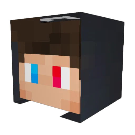 mrspani Minecraft avatar head, 3D render