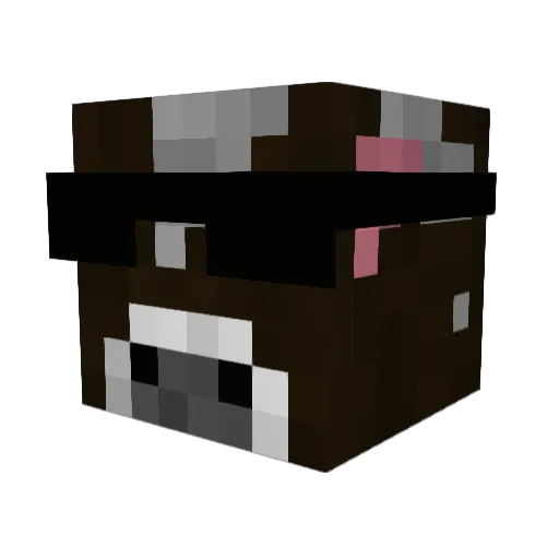 mrspec Minecraft avatar head, 3D render