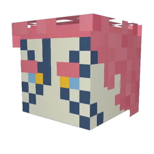 mrsweden Minecraft avatar head, 3D render