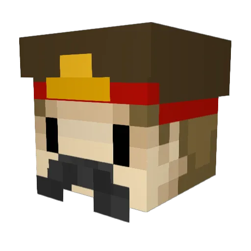mrt2014 Minecraft avatar head, 3D render