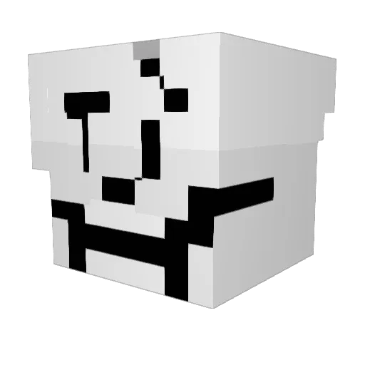 mrtamy Minecraft avatar head, 3D render