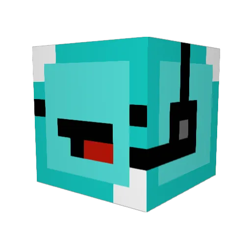 mrthomlet Minecraft avatar head, 3D render
