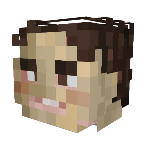 mrtibbles1 Minecraft avatar head, 3D render