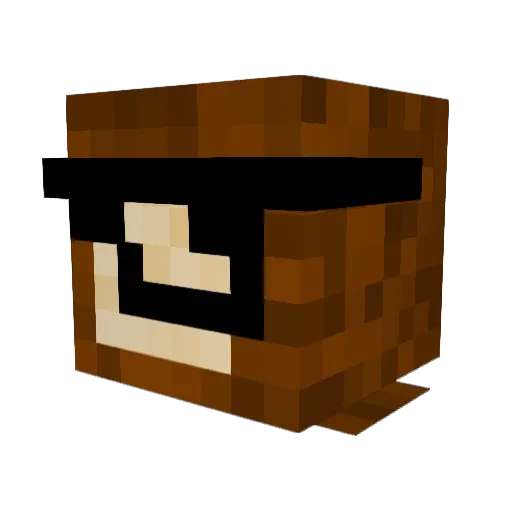 mrtinator Minecraft avatar head, 3D render