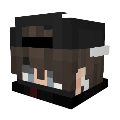mrtju Minecraft avatar head, 3D render