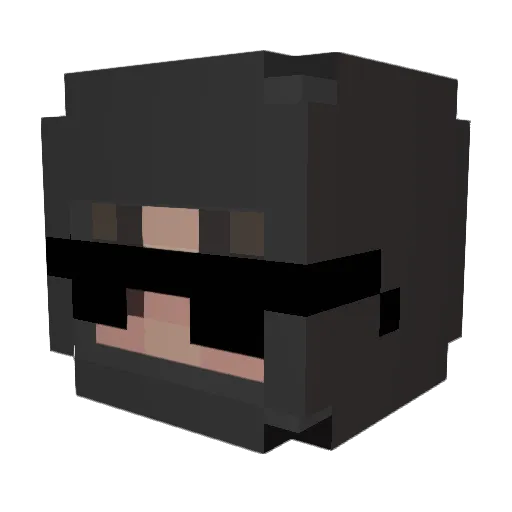 mrtumyii Minecraft avatar head, 3D render