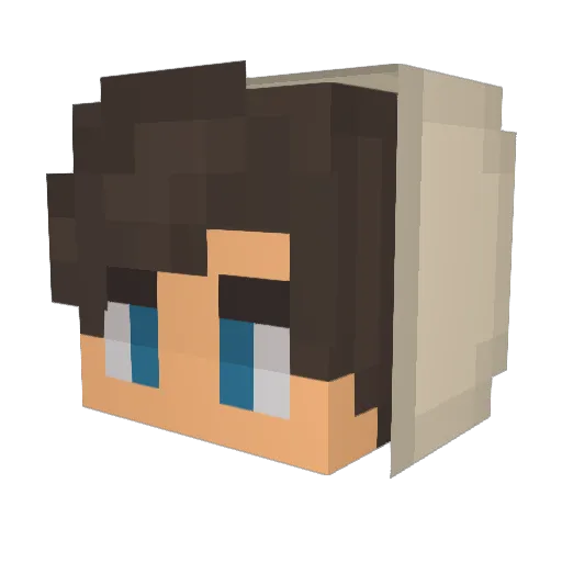 mrtyncrr Minecraft avatar head, 3D render
