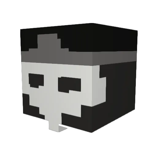 mrussell75 Minecraft avatar head, 3D render
