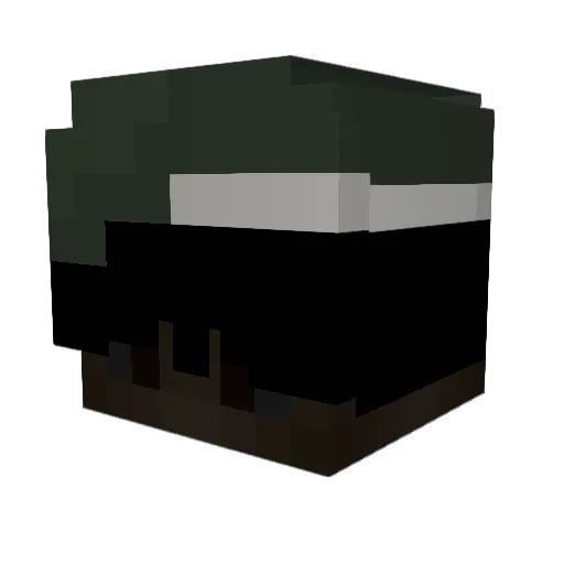 mruwkaa Minecraft avatar head, 3D render