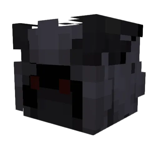 mrvixt Minecraft avatar head, 3D render