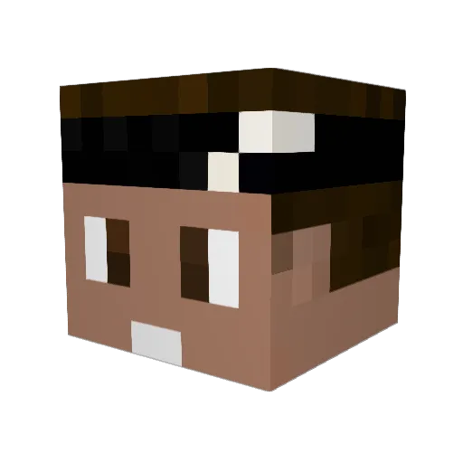 mrwestlover Minecraft avatar head, 3D render