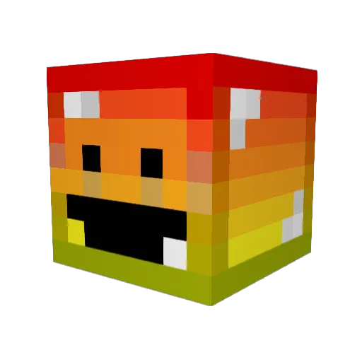 mrwibblewobble Minecraft avatar head, 3D render