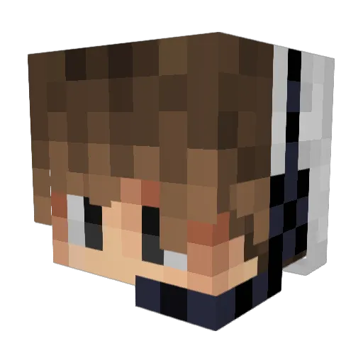 mrwid3r Minecraft avatar head, 3D render