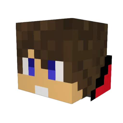 mrwiggles98 Minecraft avatar head, 3D render