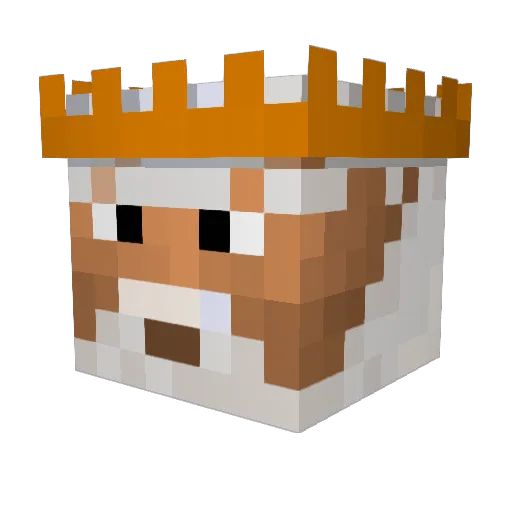 mrwoosie Minecraft avatar head, 3D render