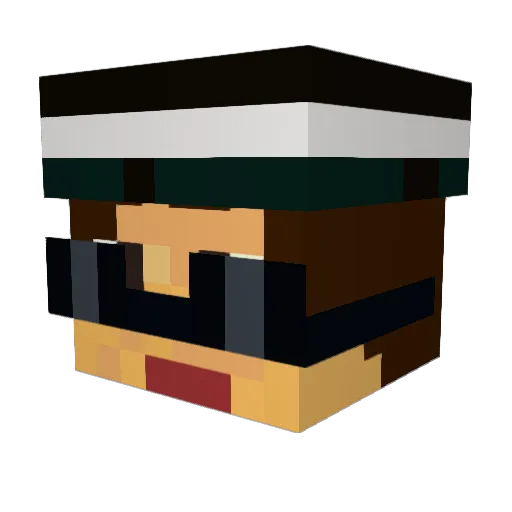 mrworldwide6767 Minecraft avatar head, 3D render