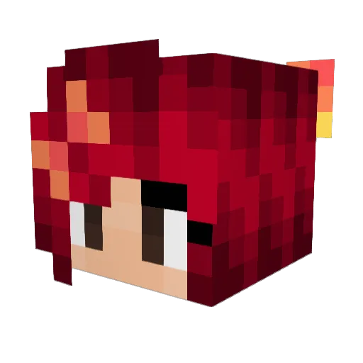 mryrdhd Minecraft avatar head, 3D render