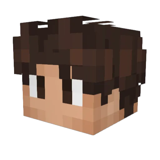 mrz Minecraft avatar head, 3D render