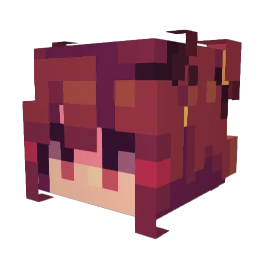 ms0530772 Minecraft avatar head, 3D render