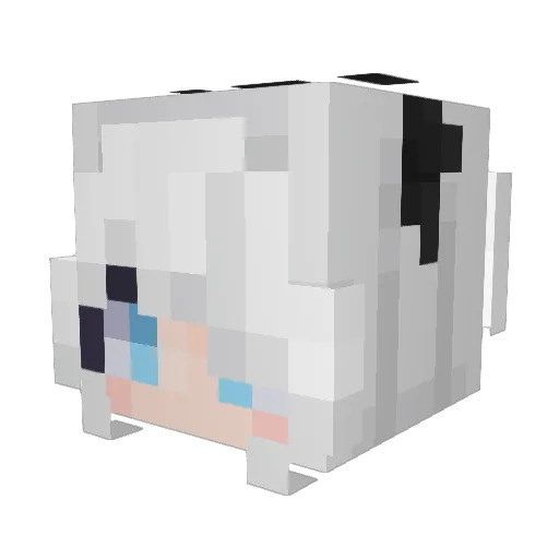 ms2b Minecraft avatar head, 3D render