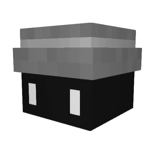 ms47y_ Minecraft avatar head, 3D render