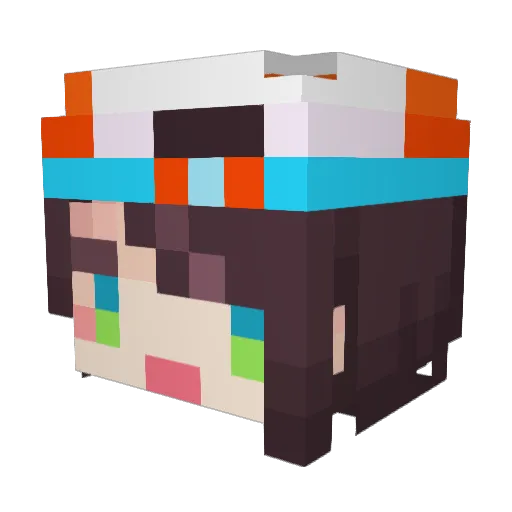 ms603z Minecraft avatar head, 3D render