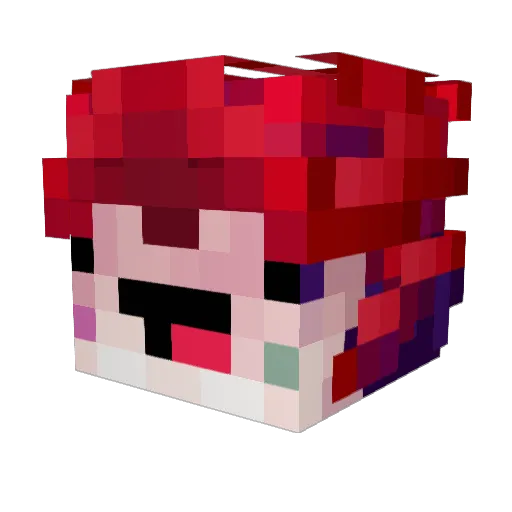 msDii07 Minecraft avatar head, 3D render