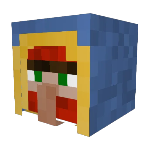 msDiphelia Minecraft avatar head, 3D render