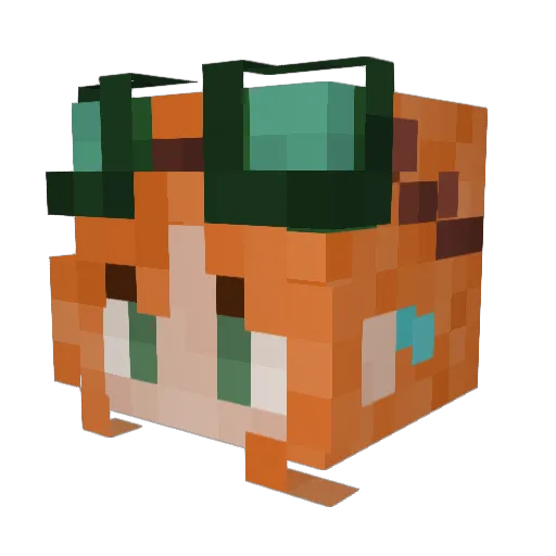 ms_Aeo Minecraft avatar head, 3D render