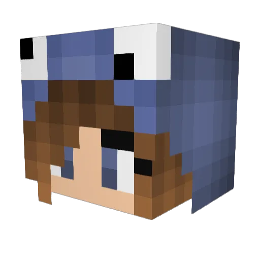 ms_Emmi Minecraft avatar head, 3D render