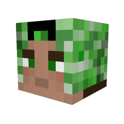 ms_believer Minecraft avatar head, 3D render