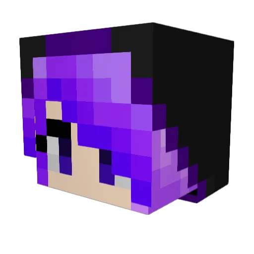 ms_dOOm Minecraft avatar head, 3D render