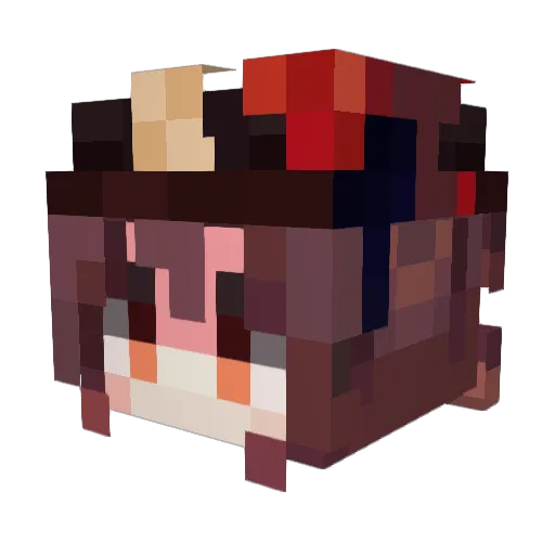 ms_liao Minecraft avatar head, 3D render