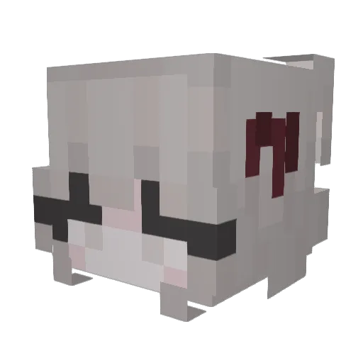 ms_magnolia Minecraft avatar head, 3D render