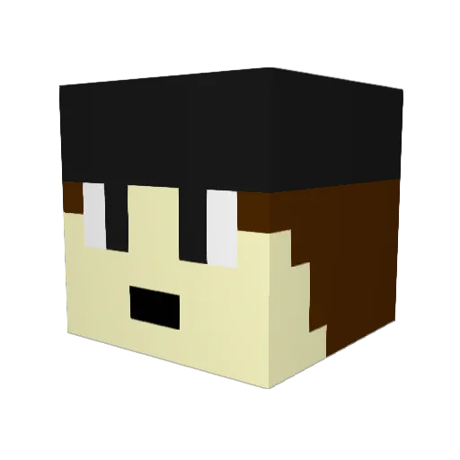 msamil Minecraft avatar head, 3D render