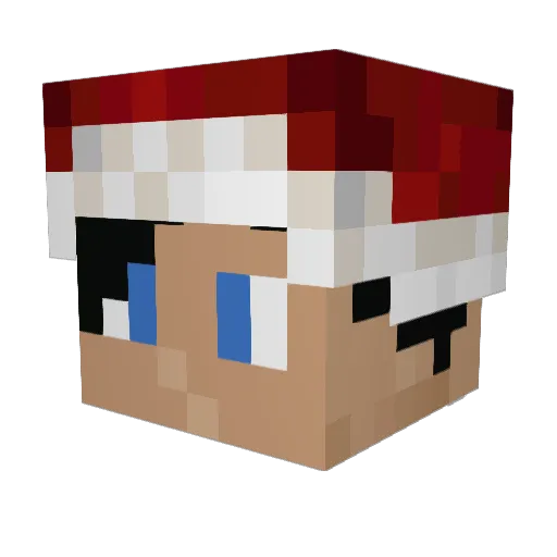 msavina Minecraft avatar head, 3D render