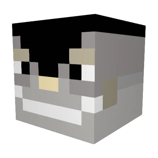 mscgfo Minecraft avatar head, 3D render