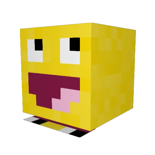 mschro3 Minecraft avatar head, 3D render