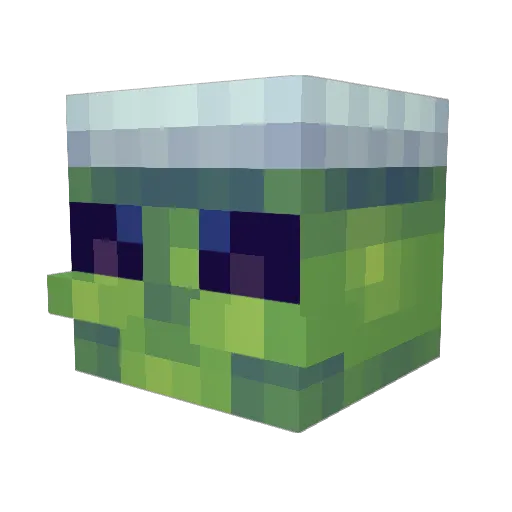 mseduardo Minecraft avatar head, 3D render
