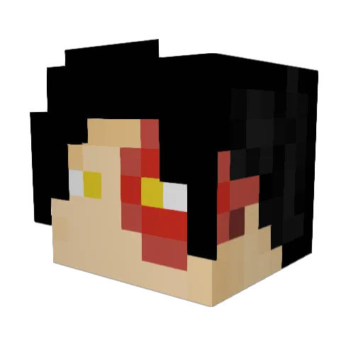 mserenity Minecraft avatar head, 3D render