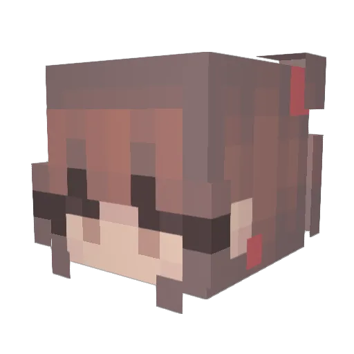 msfireball Minecraft avatar head, 3D render