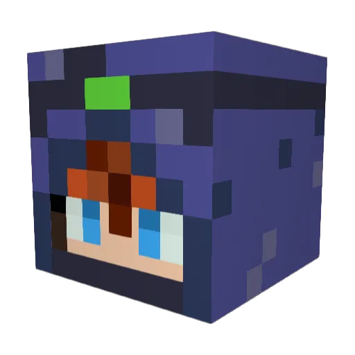 msfusel Minecraft avatar head, 3D render