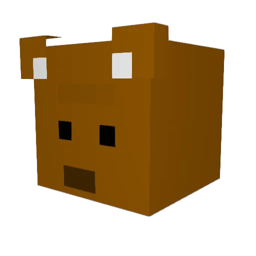 msgauntt Minecraft avatar head, 3D render
