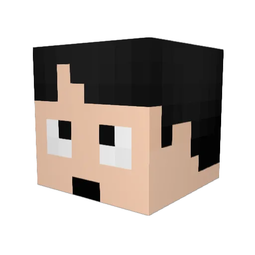 mshr23 Minecraft avatar head, 3D render
