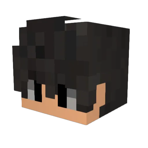 msiART Minecraft avatar head, 3D render