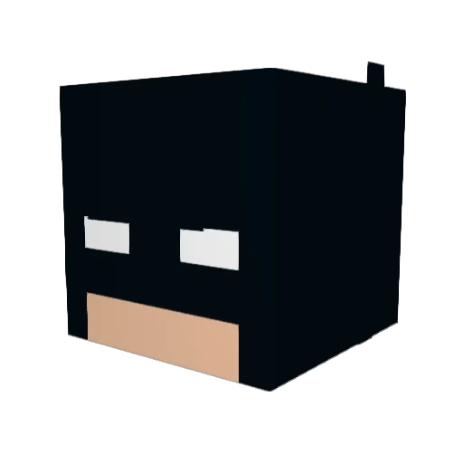 msimswow Minecraft avatar head, 3D render