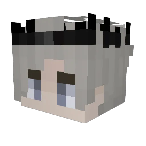 msinari Minecraft avatar head, 3D render
